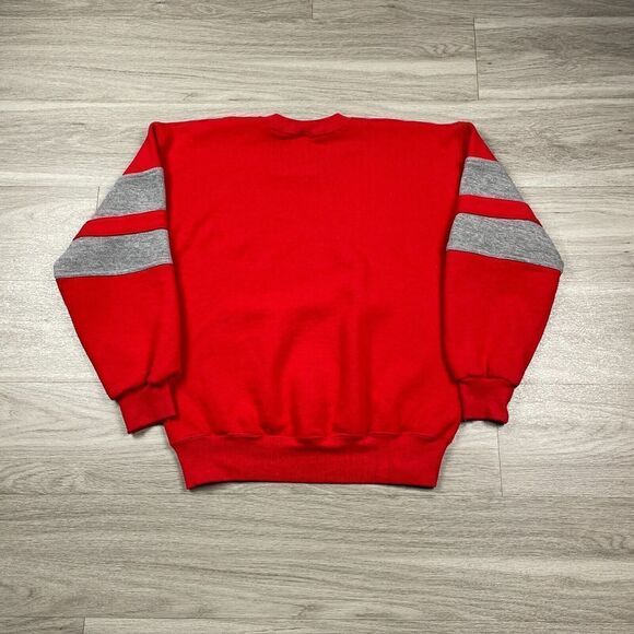 Vintage Russell Athletic Sweatshirt Mens Large Red Blank 90s Retro - Picture 9 of 14